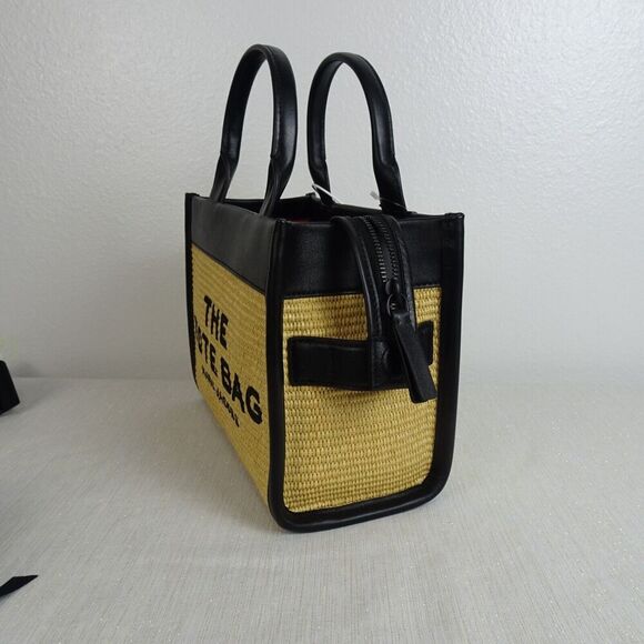 Marc Jacobs The Small Tote Woven Straw Leather Women's Bag Crossbody NWT $495 - Picture 10 of 16